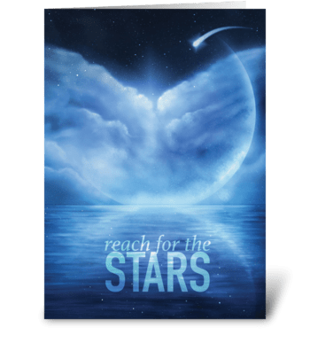 Reach for the Stars greeting card