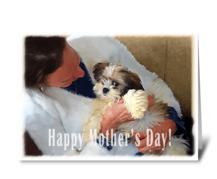  May Your Day Be Full Of Puppy Love greeting card