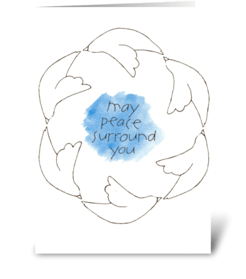 may peace surround you greeting card