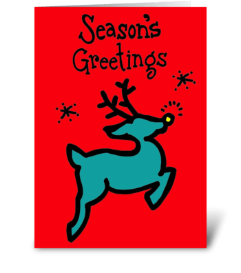 Christmas Reindeer greeting card
