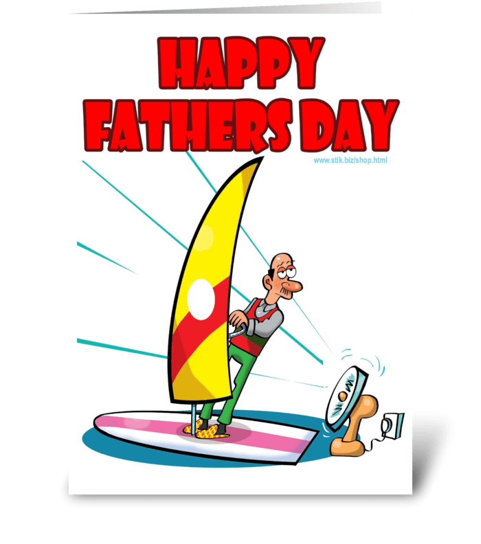 In-Extreme Sports Dad Father's Day card greeting card
