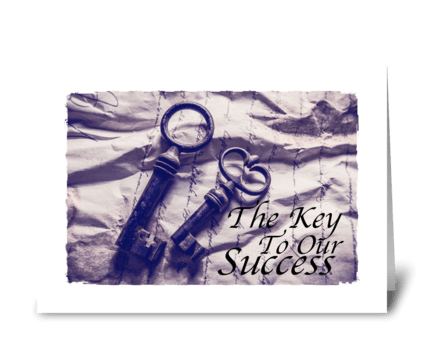 our success is you greeting card