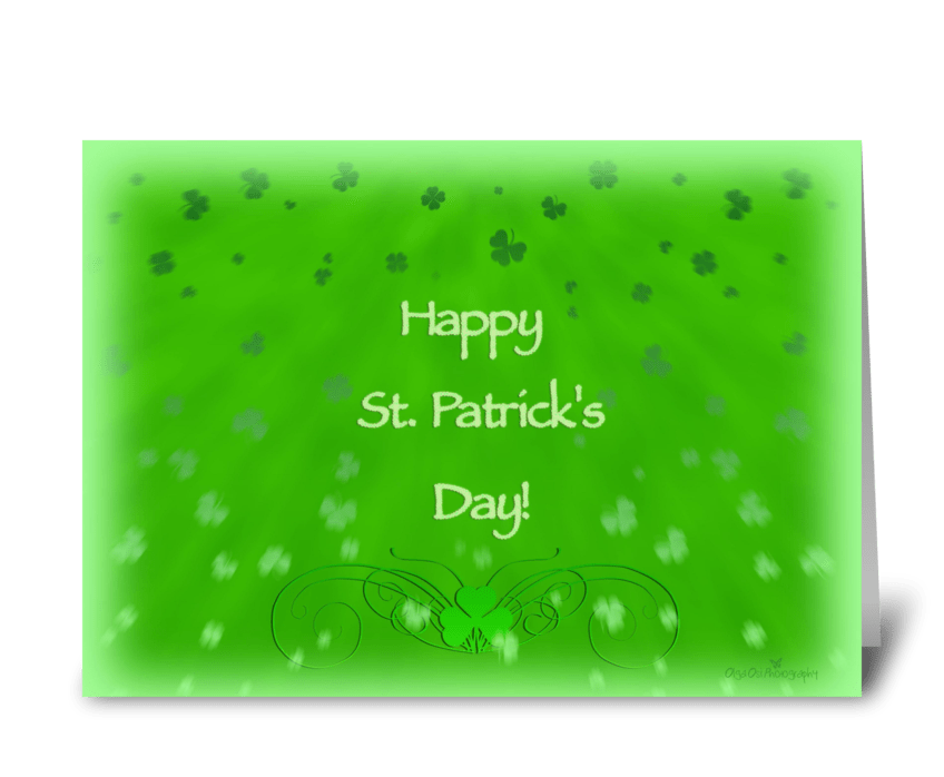 Happy St-Patrick's Day greeting card