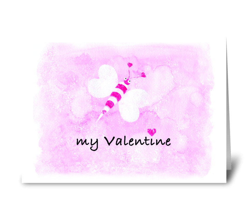 "Bee" my Valentine greeting card