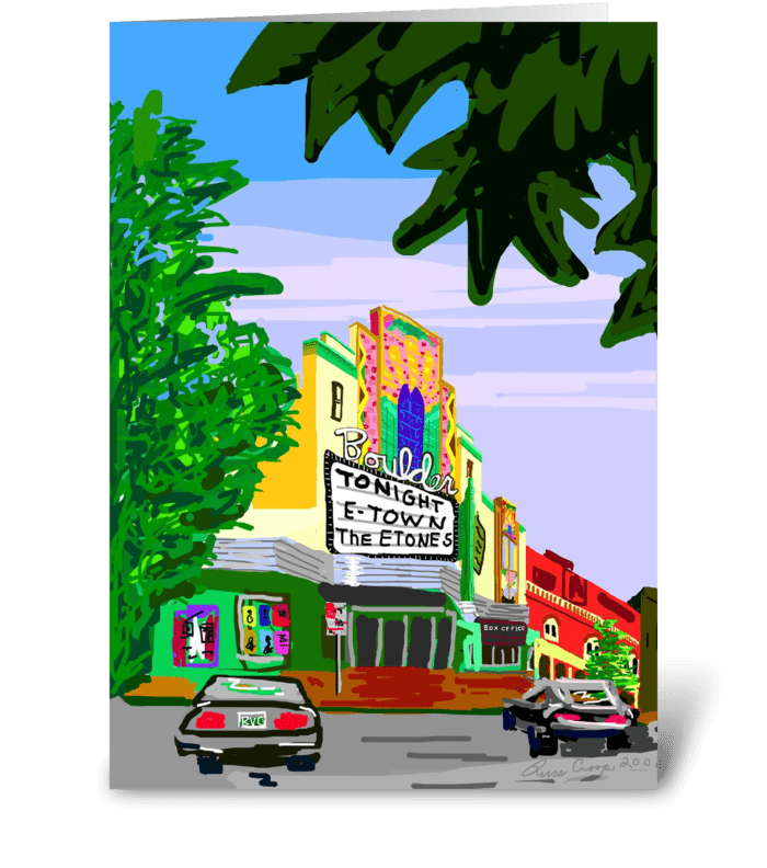Boulder Theater greeting card