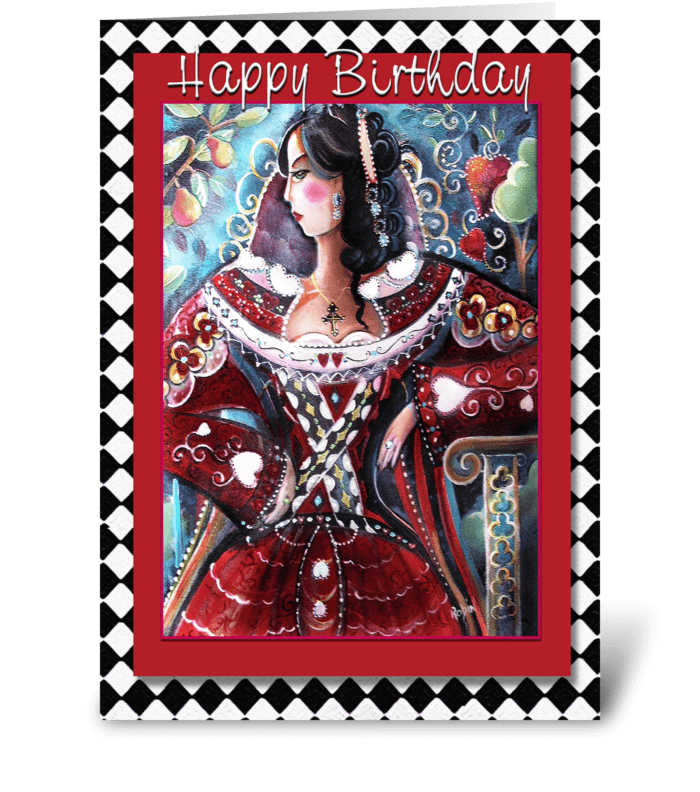 Queen's Birthday, pretty greetings greeting card