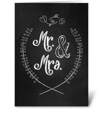 Mr. & Mrs.  greeting card