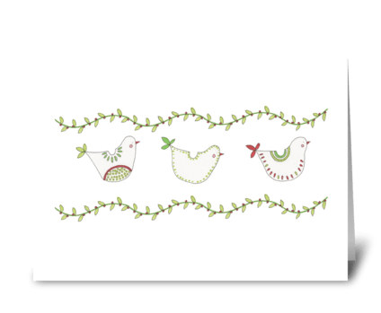 doves greeting card