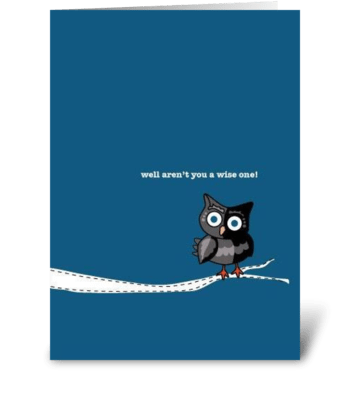 Wise One greeting card
