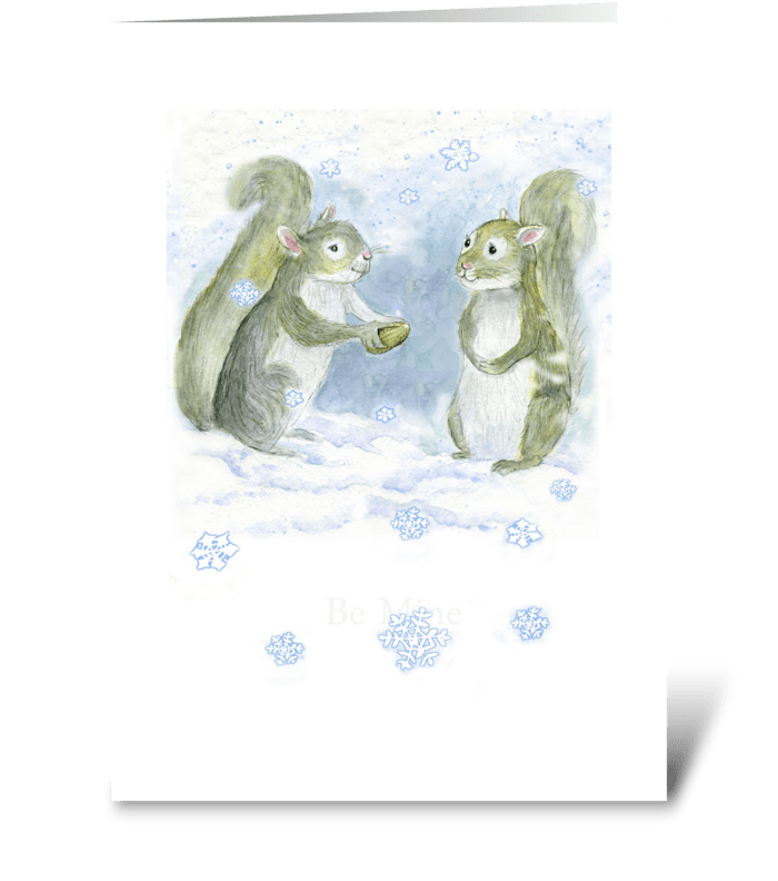 Squirrel Love greeting card