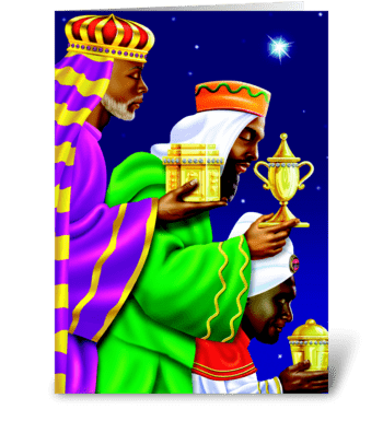 Three Kings greeting card