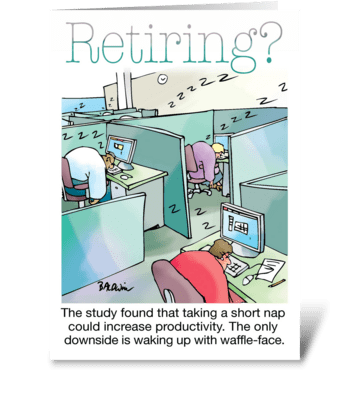 Retirement It Will Be Waffle Without You greeting card