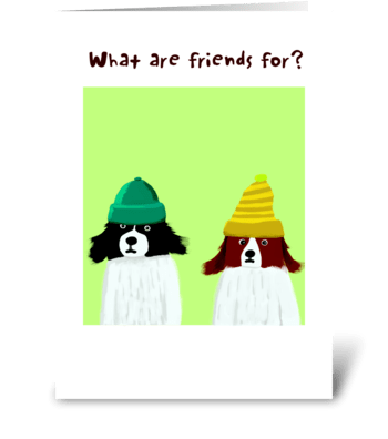 Bad Hair Day Friendship greeting card