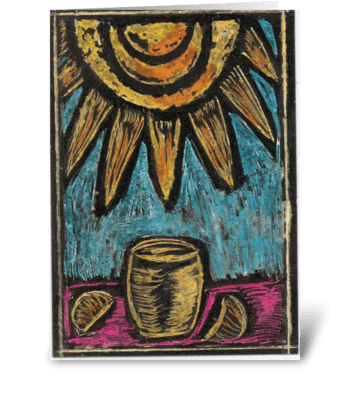 Lemonade In The Sun greeting card