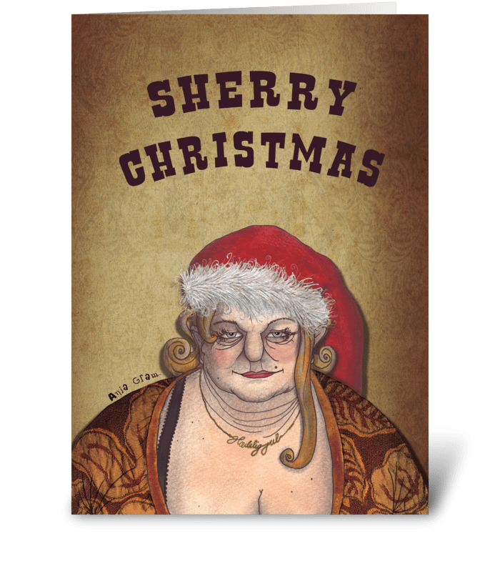 Sherry Christmas greeting card