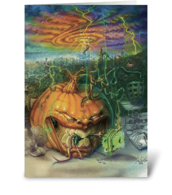 Munchkin Pumpkin greeting card