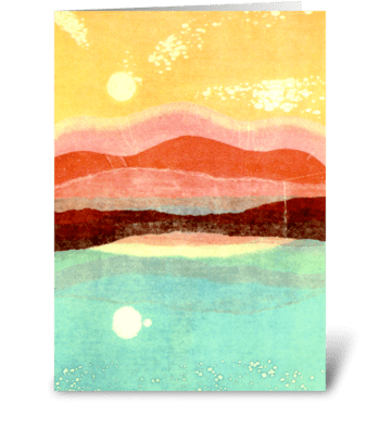 Earth and Sky by Katherine Hagstrum greeting card