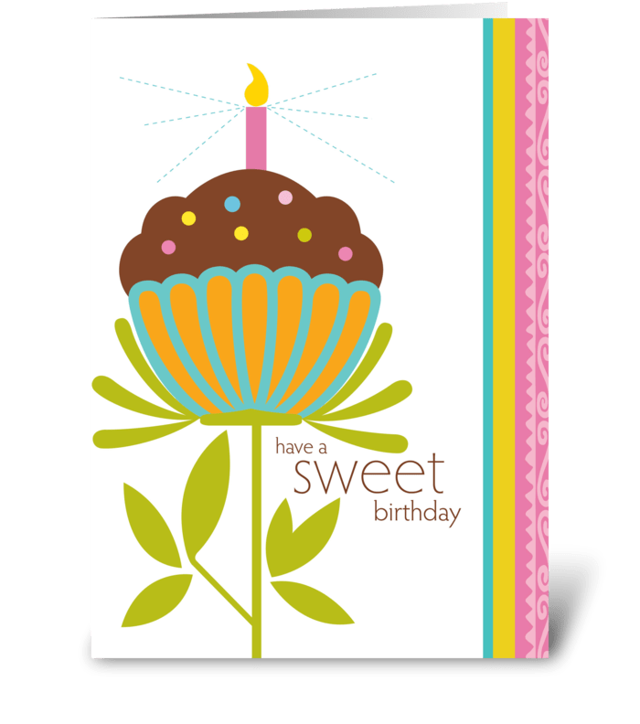 have a sweet birthday greeting card