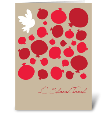 Festivus pomegranates greeting card