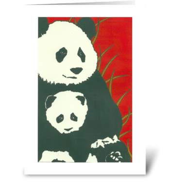 Penelope's Pandas greeting card