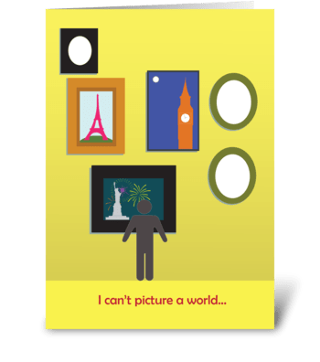 Picture a World greeting card