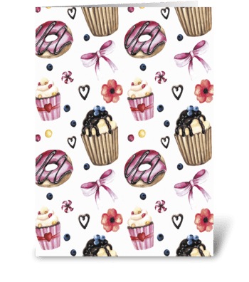 sweets greeting card