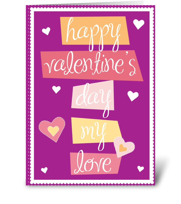 Happy Words greeting card