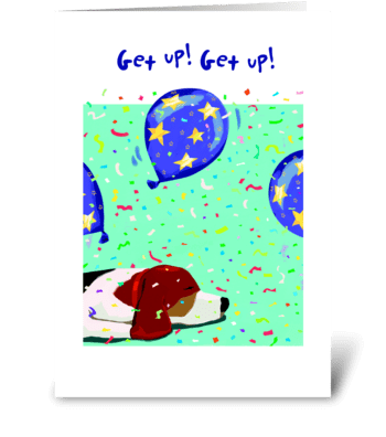 Beagle Birthday greeting card
