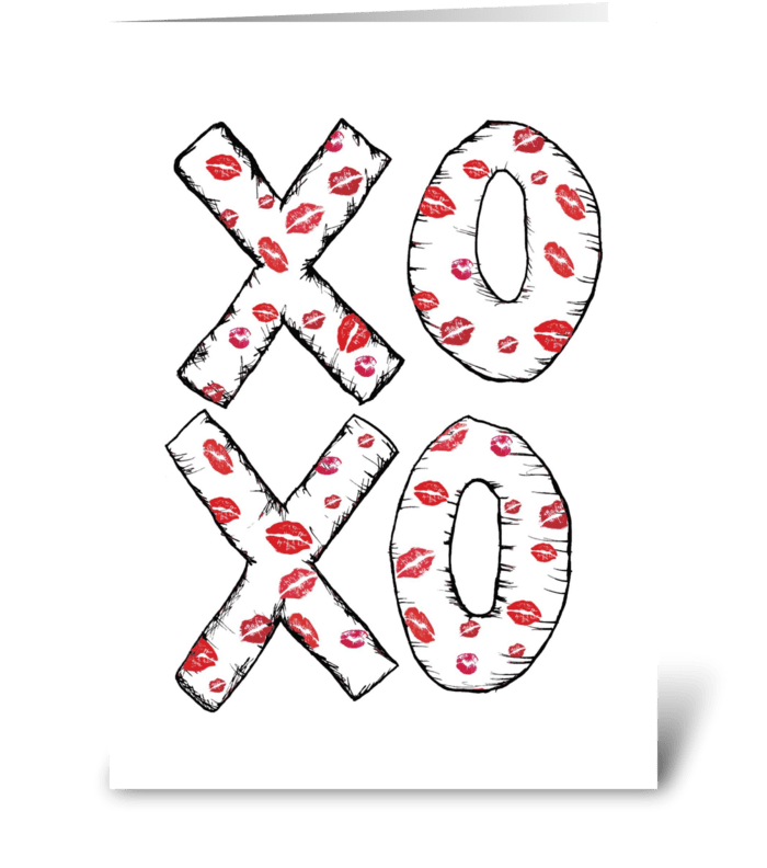 XOXO greeting card