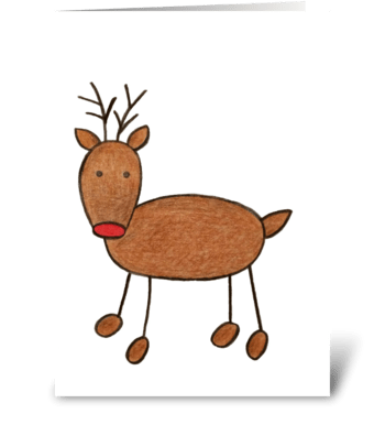 Rudolph greeting card
