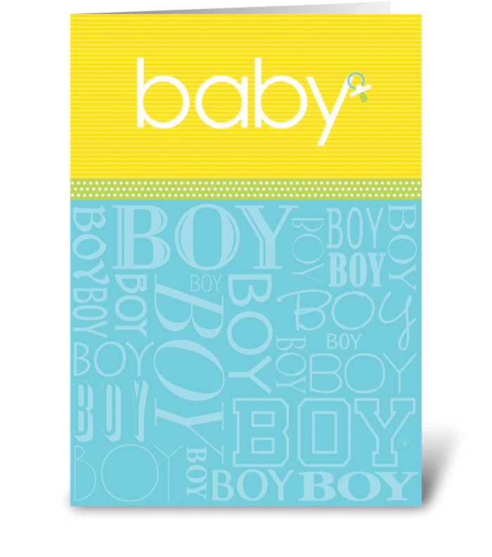 Baby Boy greeting card