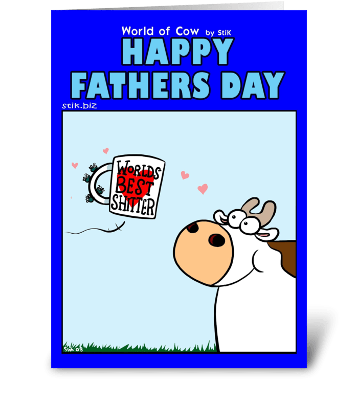 World's Best Sh*tter Father's Day Card greeting card
