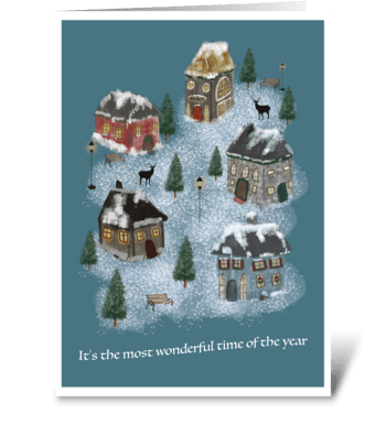 Most Wonderful Time of the Year greeting card