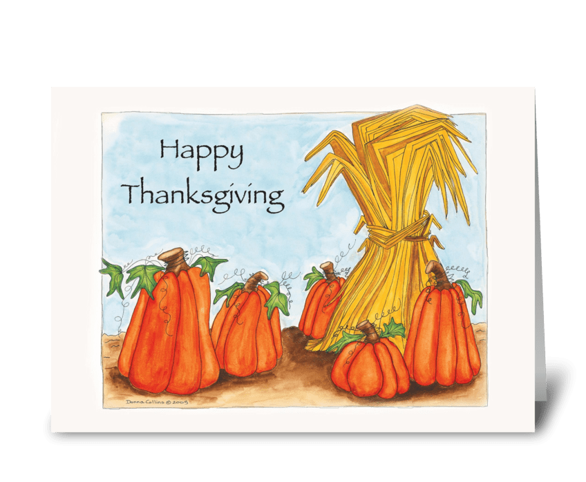 Harvest Time greeting card