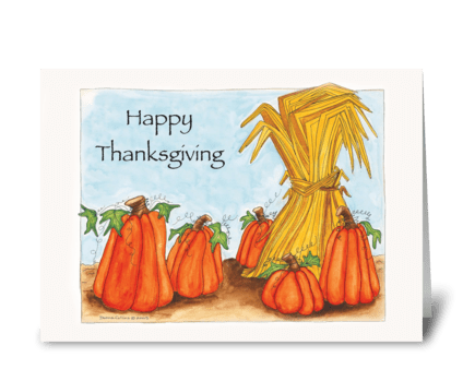 Harvest Time greeting card