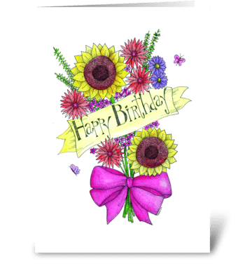 Birthday Bouquet greeting card