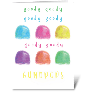 Goody Gumdrops Birthday greeting card