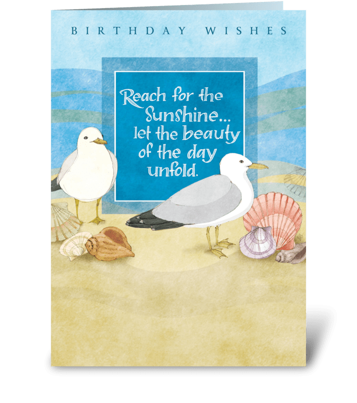 Sunshine Birthday greeting card