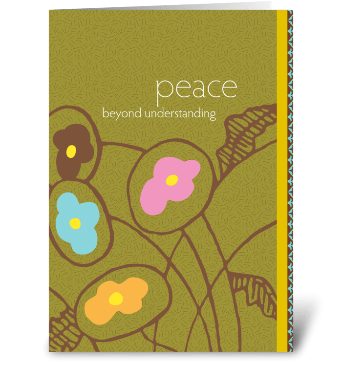peace beyond understanding greeting card