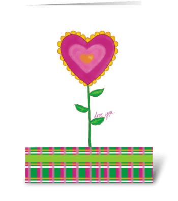 Heart in Bloom  greeting card