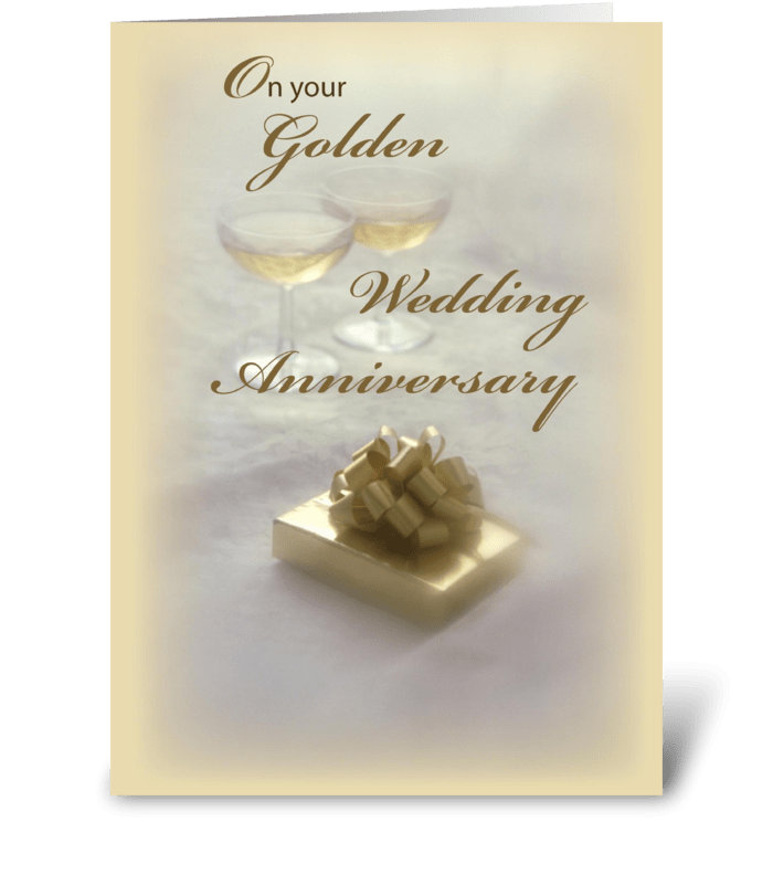 Golden Wedding Anniversary greeting card