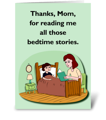 Bedtime Stories greeting card