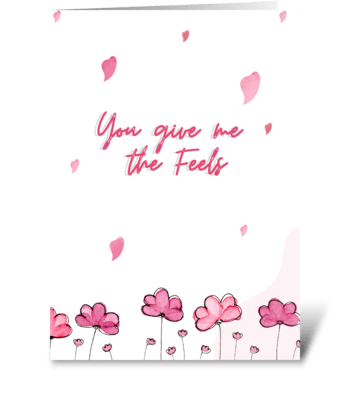 Floral Love Card greeting card