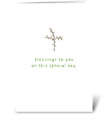 blessing cross greeting card