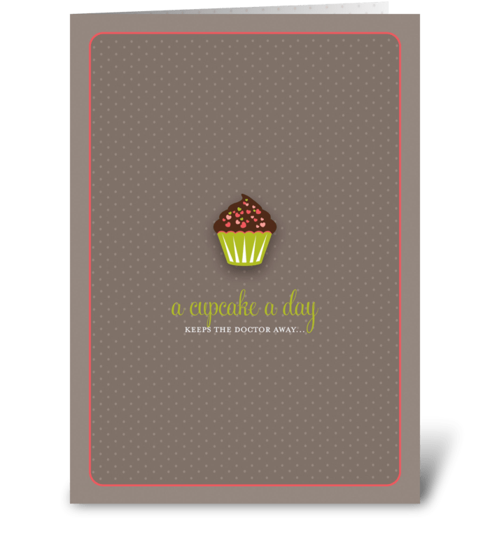 Sassy Cupcake greeting card
