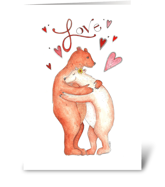 Bear Hugs greeting card