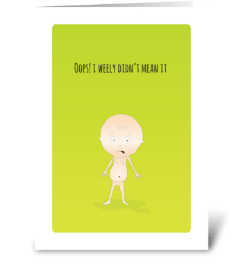 Oh Sorry! greeting card
