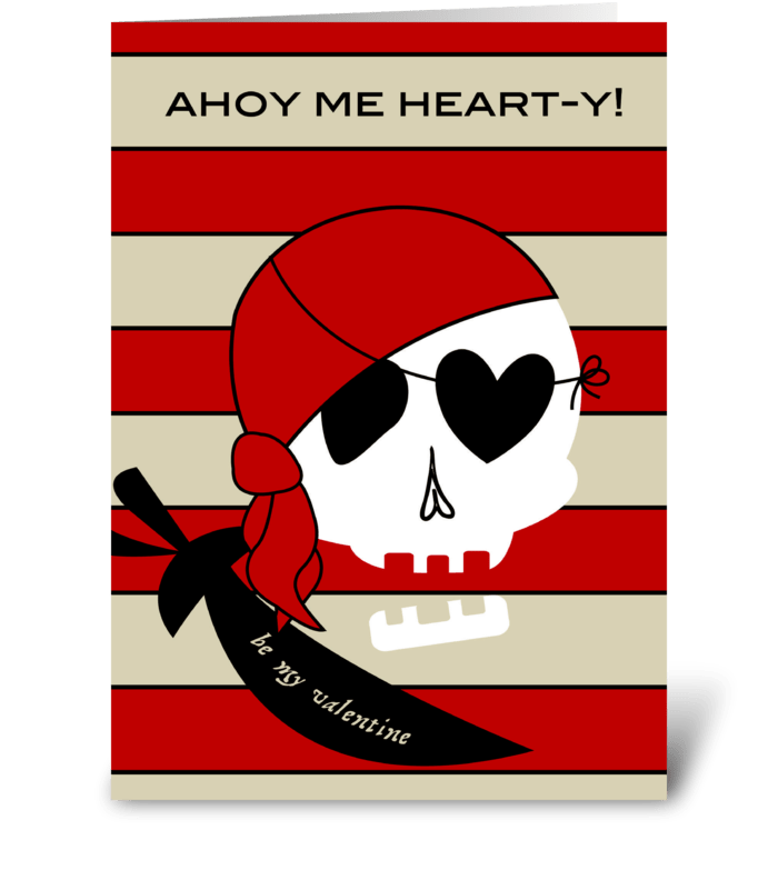 Ahoy Me Heart-y! greeting card
