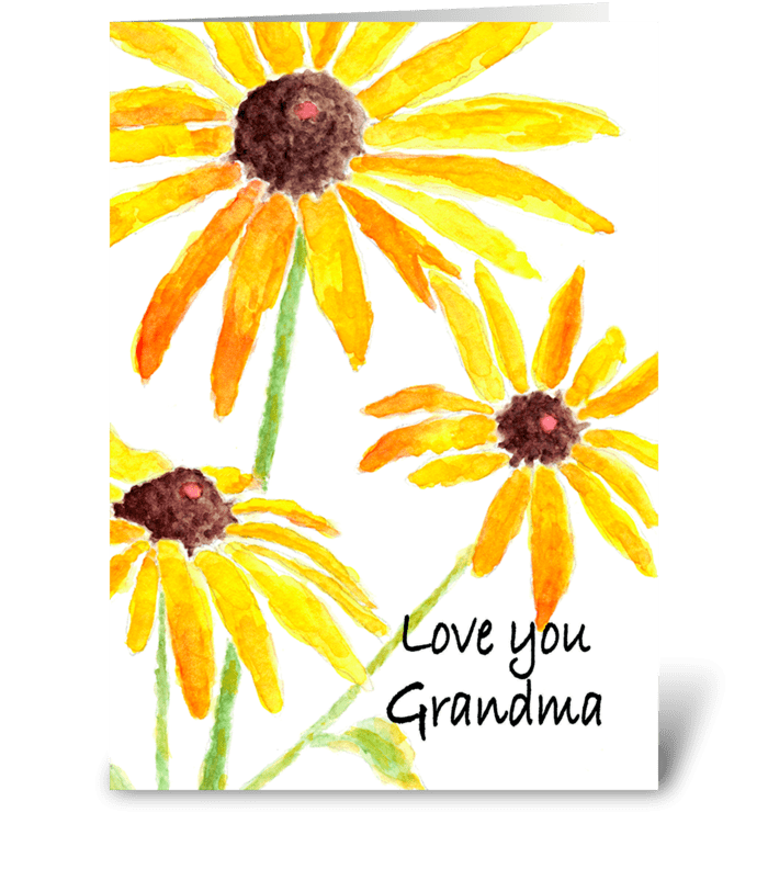 Flowers of love greeting card