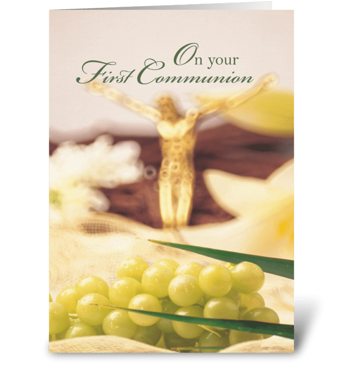 First Communion greeting card
